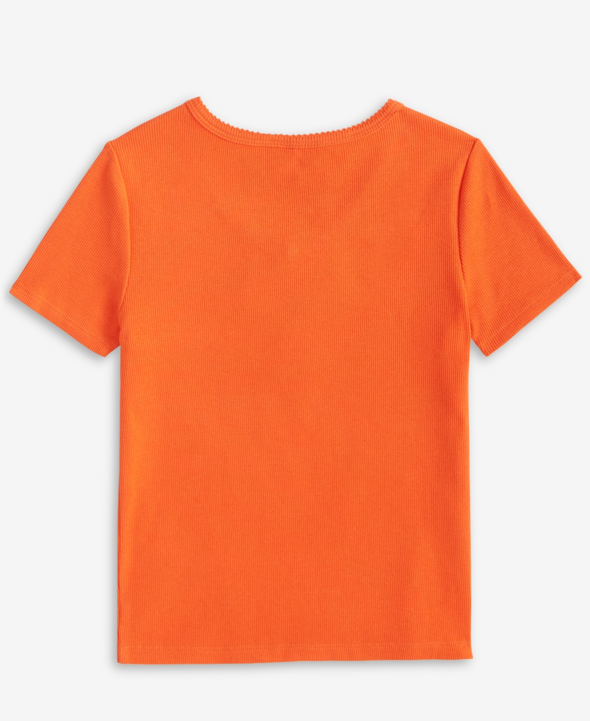 Epic Threads Kid Girl Ruched V-neck Top, Exclusively At Macy's In Mandarin R