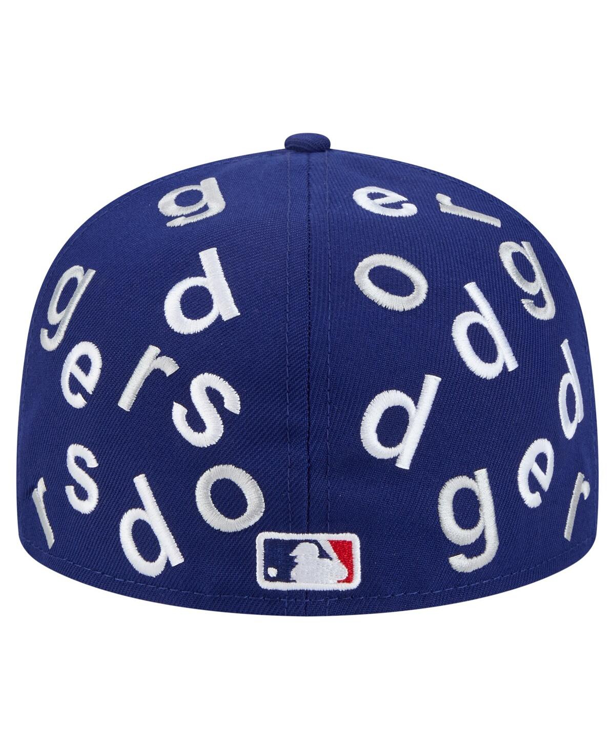 Shop New Era Men's Royal Los Angeles Dodgers Team Confetti 59fifty Fitted Hat