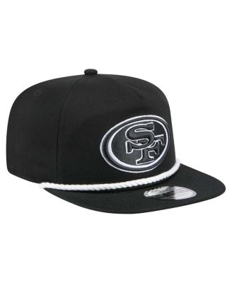 Men's Black San Francisco 49ers B-Dub Golfer Snapback Hat