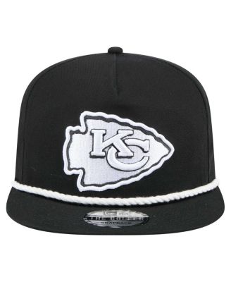 Men's Black Kansas City Chiefs B-Dub Golfer Snapback Hat