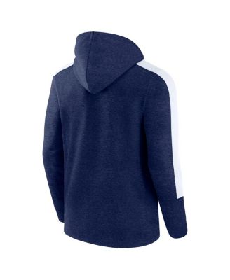Men's Heather Navy White Dallas Cowboys Gains Full-Zip Hoodie