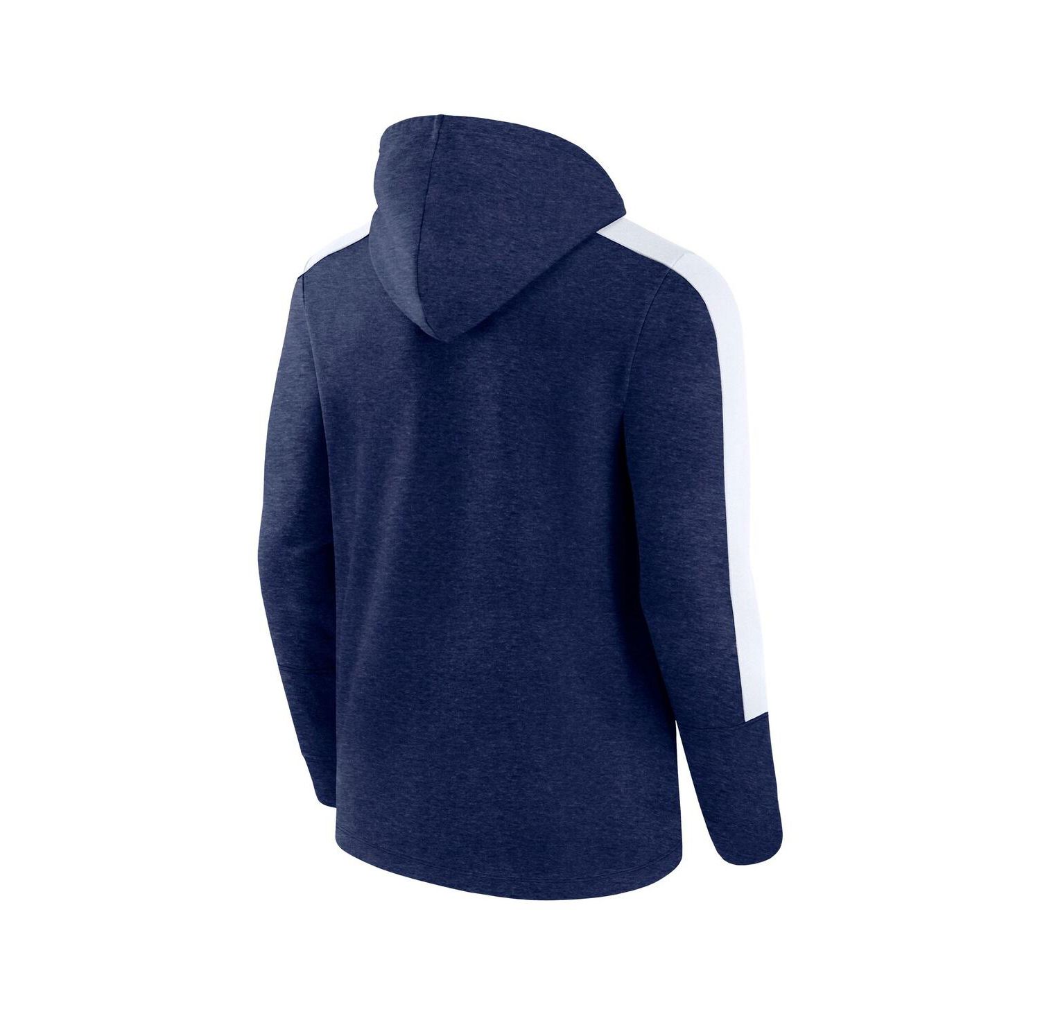 Men's Heather Navy White Dallas Cowboys Gains Full-Zip Hoodie