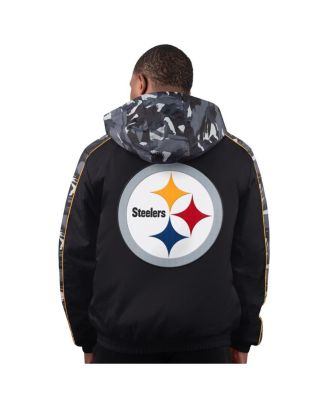 Men's Black Pittsburgh Steelers Thursday Night Gridiron Full-Zip Jacket