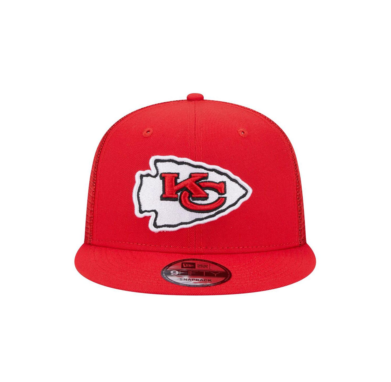 Men's Red Kansas City Chiefs Main Trucker 9FIFTY Snapback Hat