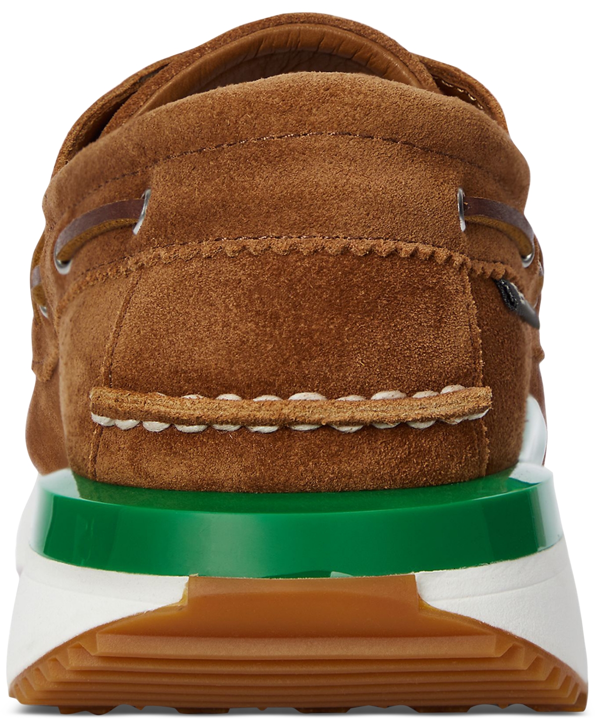 Polo Ralph Lauren Men's Train 89 Suede Moc-toe Sneaker In Teak