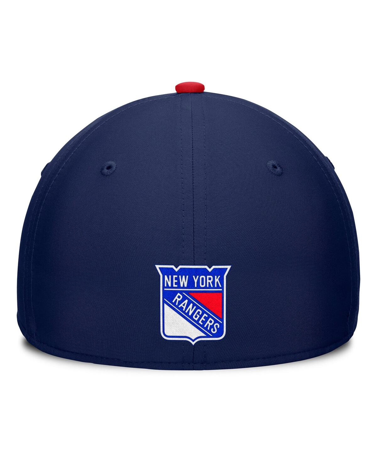Fanatics Men's Navy/red New York Rangers Authentic Pro Rink Team Code Flex Hat In Navy,red
