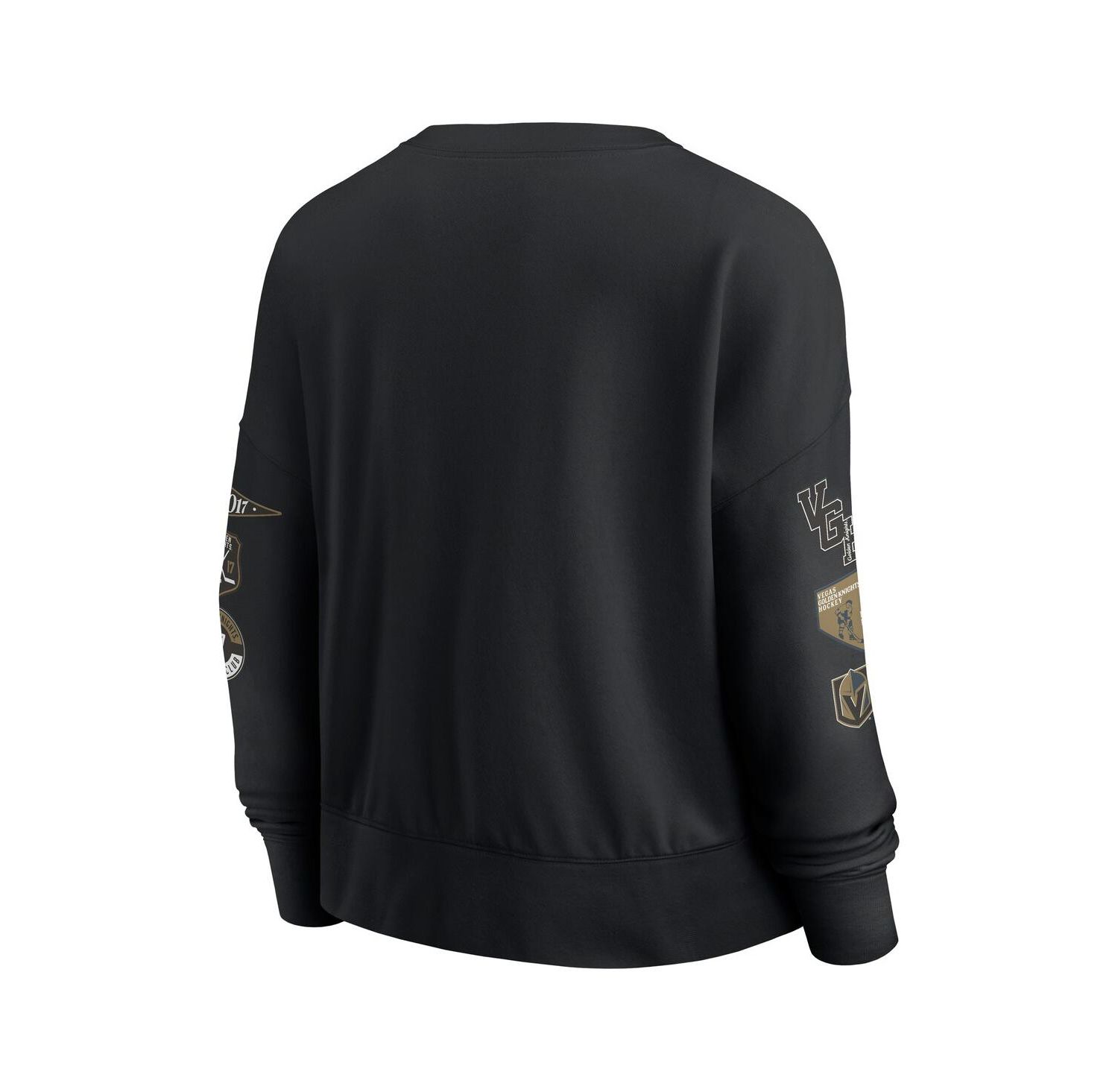 Women's Black Vegas Golden Knights Go Team Pullover Sweatshirt