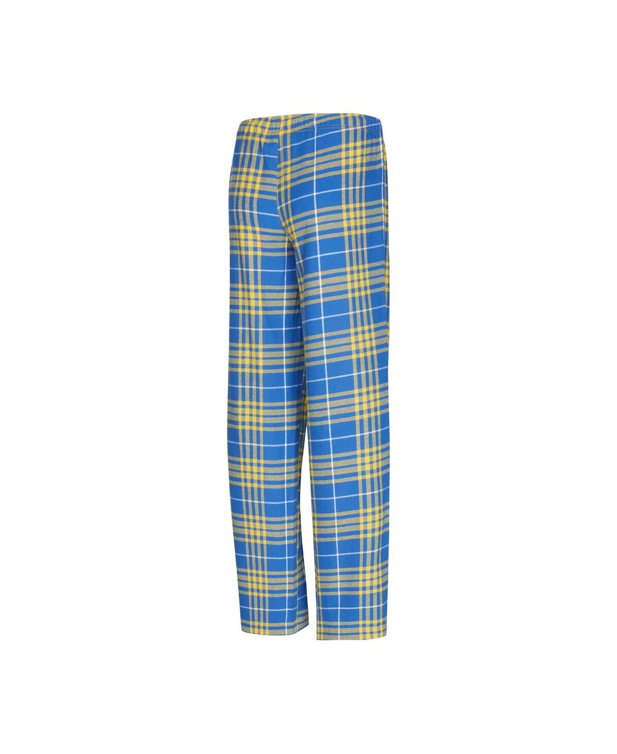 Concepts Sport Women's Blue Ucla Bruins Vector T-shirt Flannel Pants Sleep Set In Blue