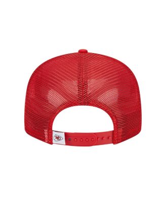 Men's Red Kansas City Chiefs Main Trucker 9FIFTY Snapback Hat