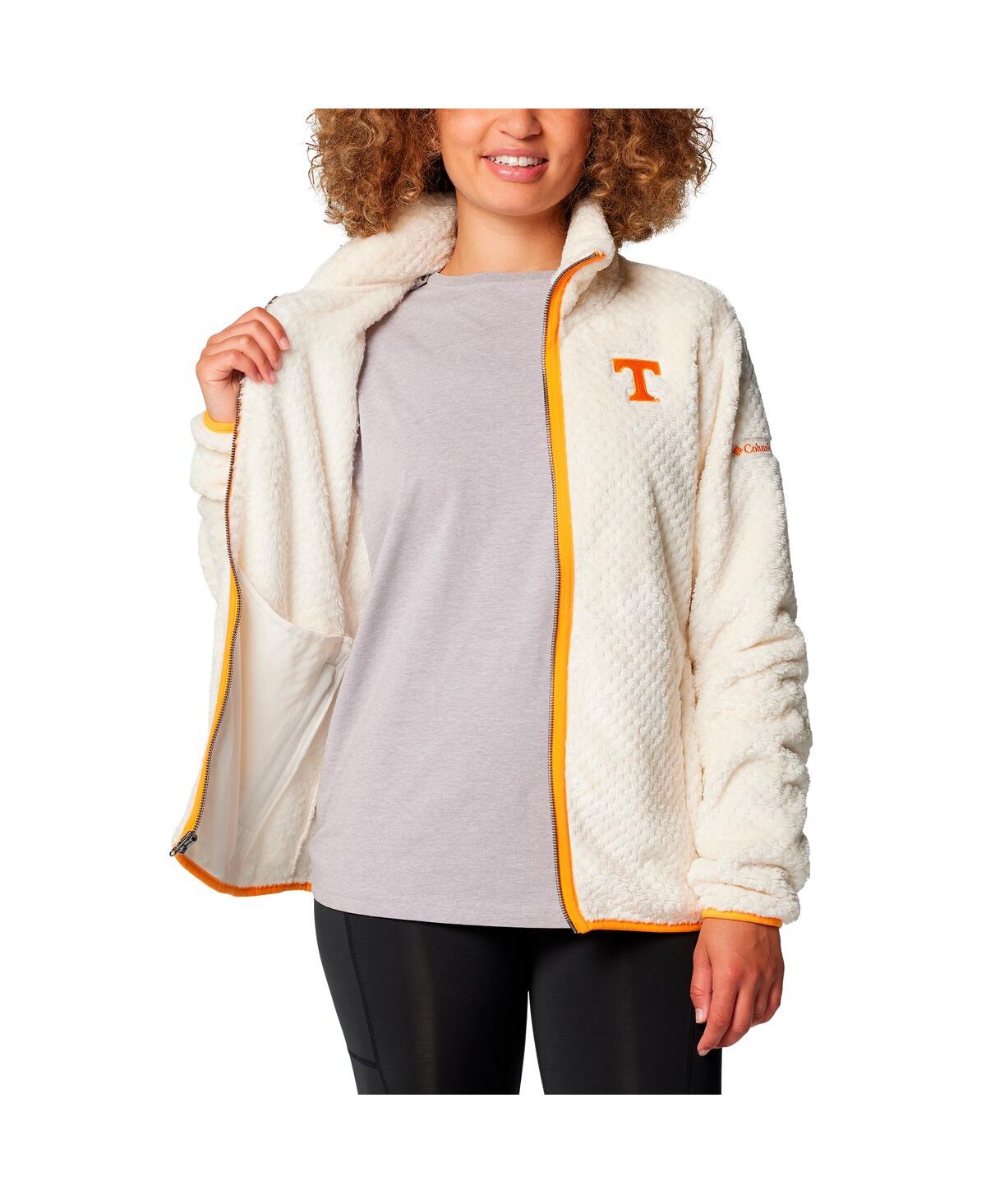 Columbia Women's Cream Tennessee Volunteers Fireside Ii Sherpa Full-zip Jacket In Multi