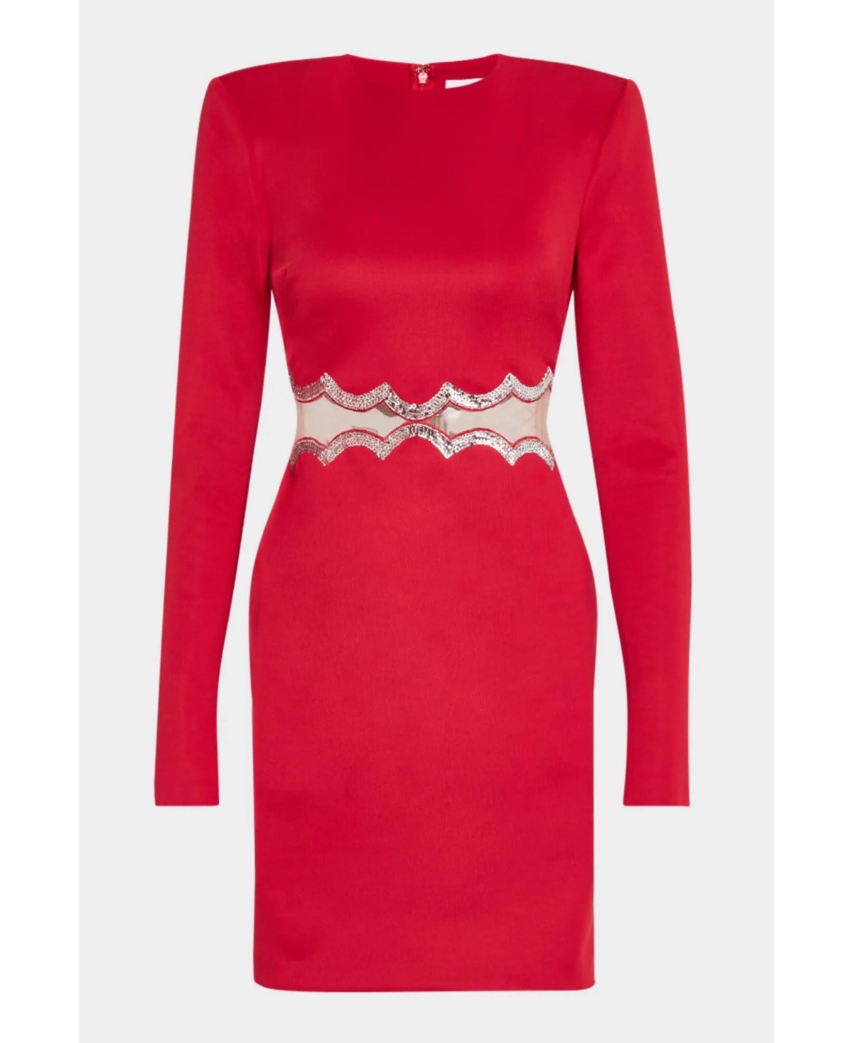 Women's The Teagan | Sequined Cutout White Mini Cocktail Dress