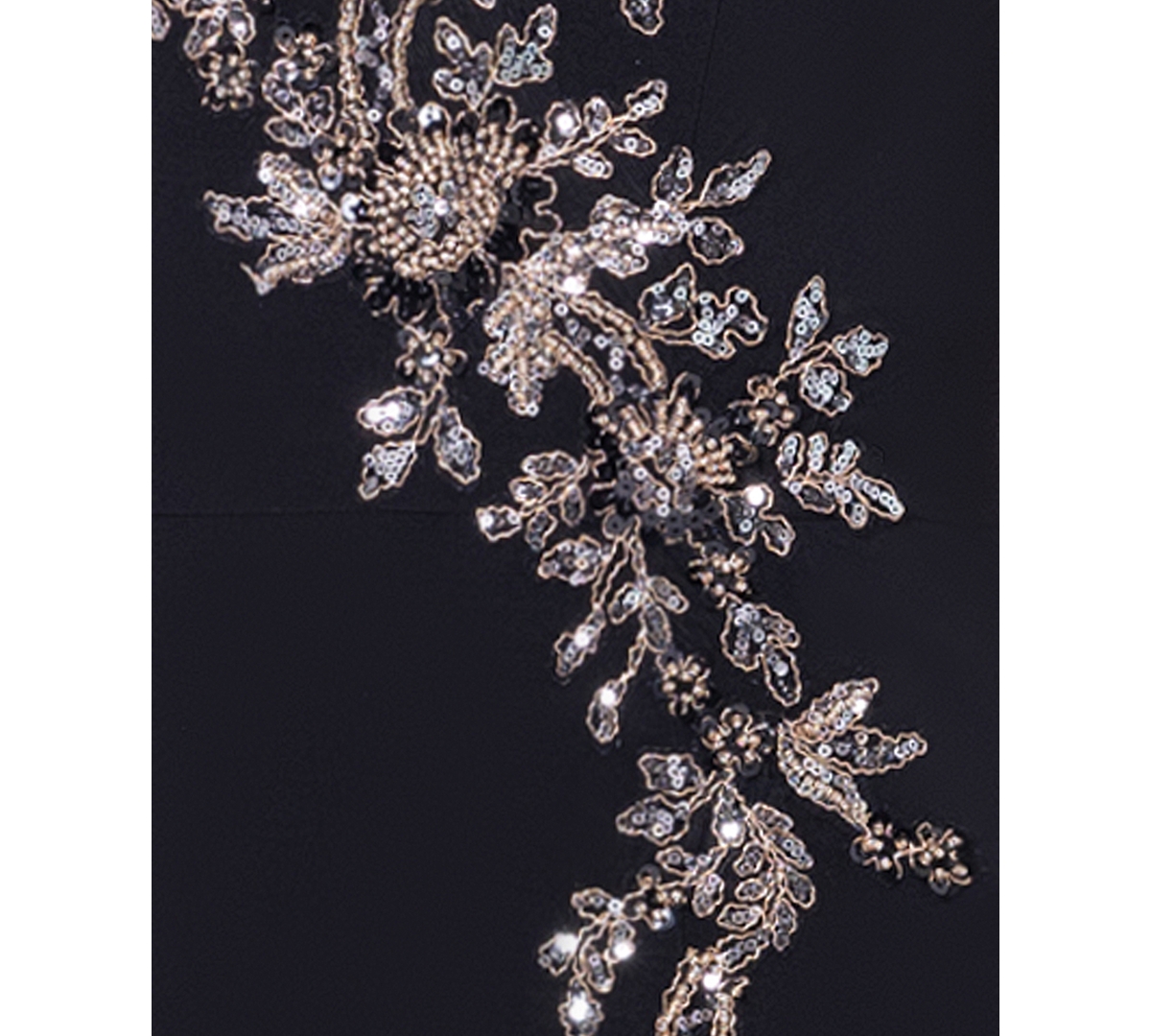 Xscape Women's Sequin Embellished Front-Slit Gown