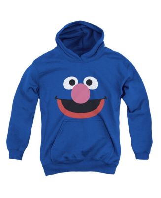 Sesame Street Youth Grover Face Pull Over Hoodie - Macy's