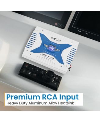 4-Channel Marine Bluetooth Amplifier - 1000 Watt Bridgeable