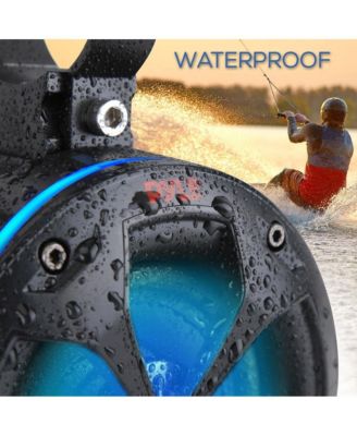 4   Waterproof Off-Road RGB Speakers with Amplified Bluetooth Receiver, 800W