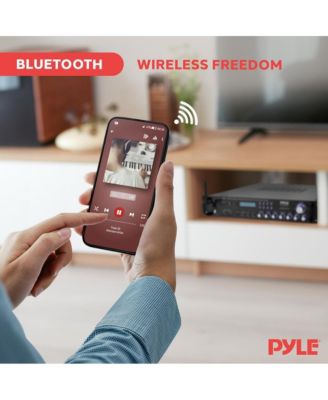 Bluetooth Home Theater Amplifier - Multi-Channel Pro Audio Stereo Pre-Amplifier with USB Charge, MP3/USB/SD Readers, FM Radio, Rack Mount (2000W MAX)