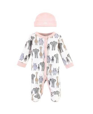 Hudson Baby - - Baby Boys and Girls Preemie Sleep and Play and Cap Set