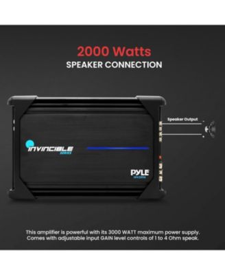 2-Channel Bridgeable MOSFET Amplifier, 2000 Watt Max, Invincible Series