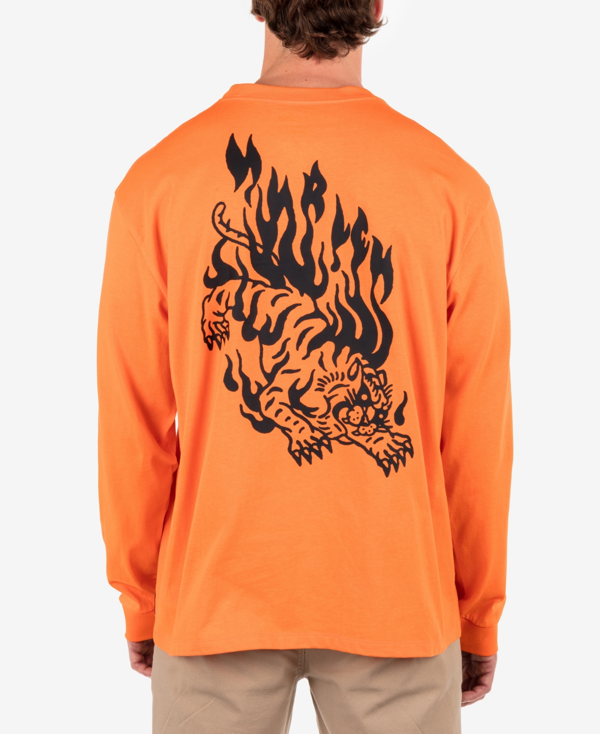 Men's Built Long Sleeve T-Shirt - Totally Orange