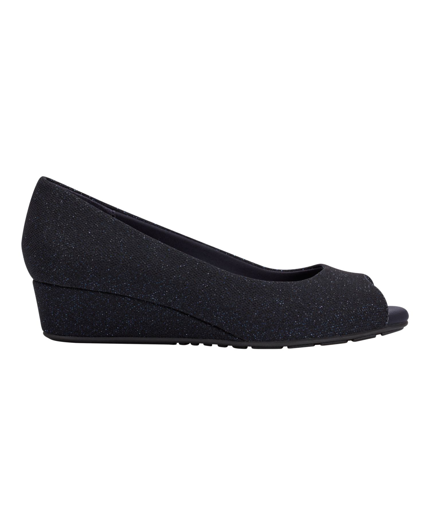 Women's Candra Low Wedge Peep Toe Dress Pumps
