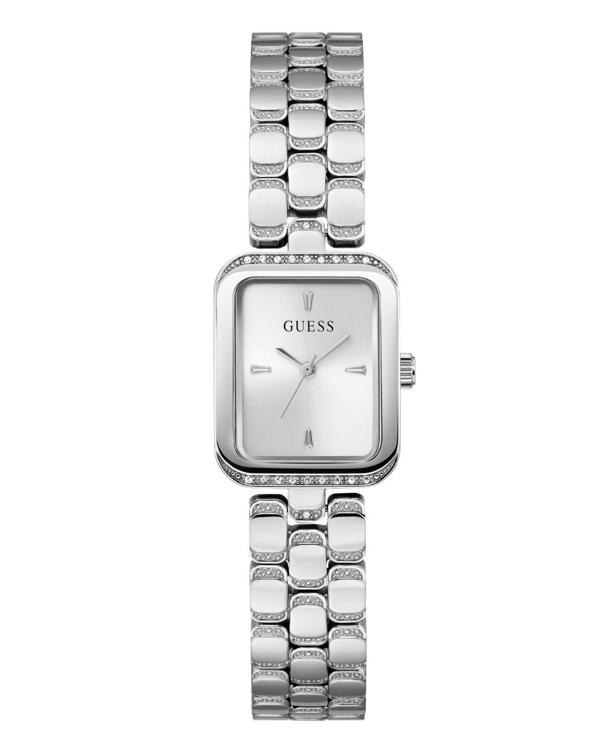Женские часы GUESS с серебристым стальным браслетом, 22 мм — фото 2