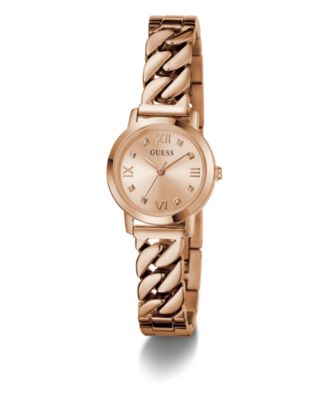 Women's Analog Rose Gold Tone Steel Watch, 25mm