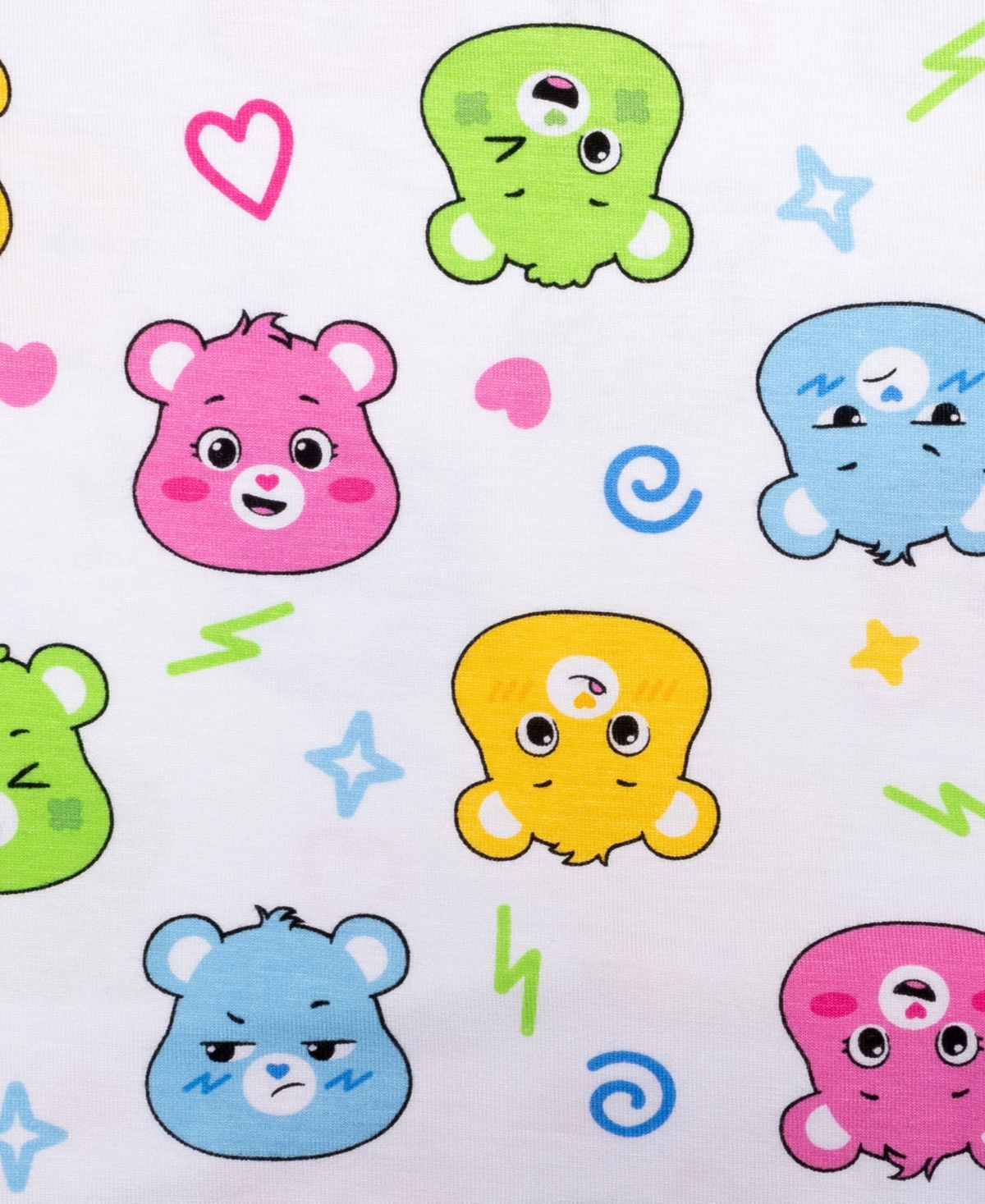 Care Bears Toddler Girls Short Sleeve And Long Pant Set, 2-piece Pajama Set In Assorted