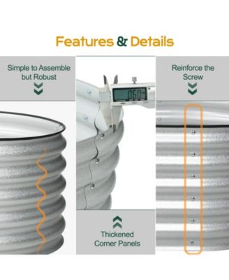 Aluzinc Material Modular Metal Raised Garden Bed