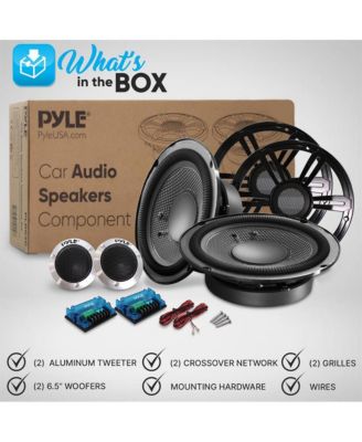 6.5" Three-Way Component Car Speaker System Kit