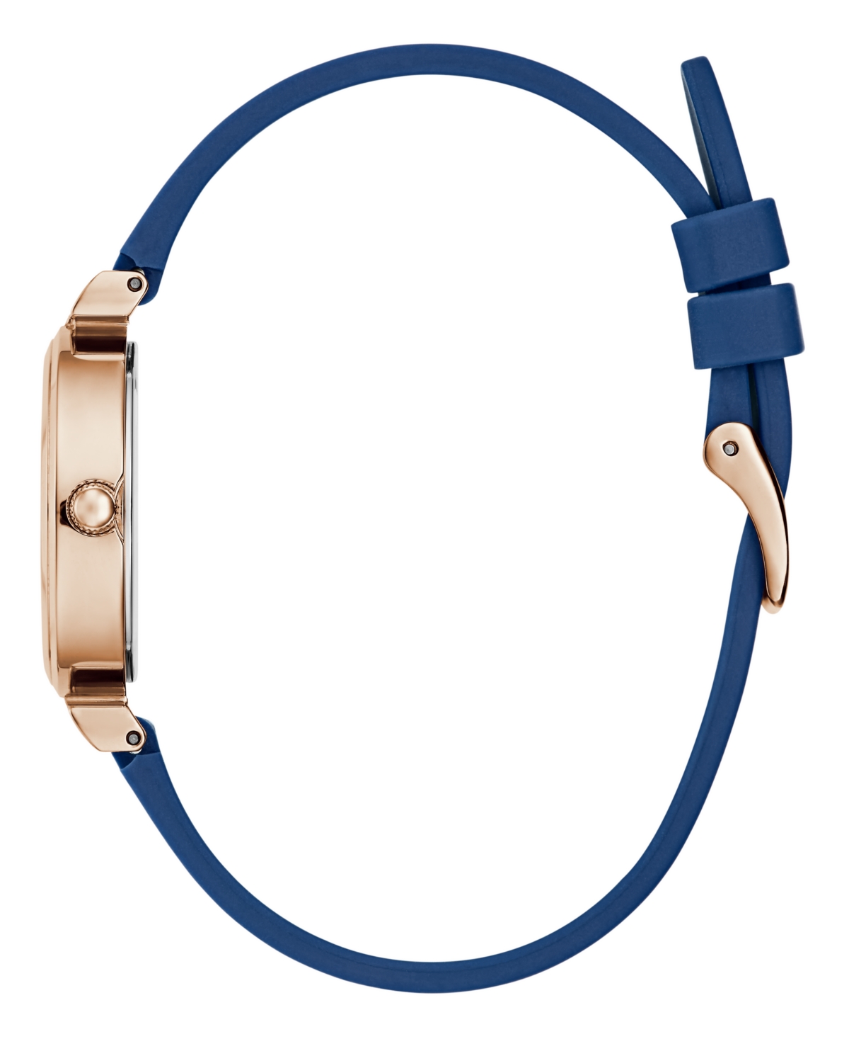 Guess Women's Analog Blue Silicone Watch, 28mm In Blue