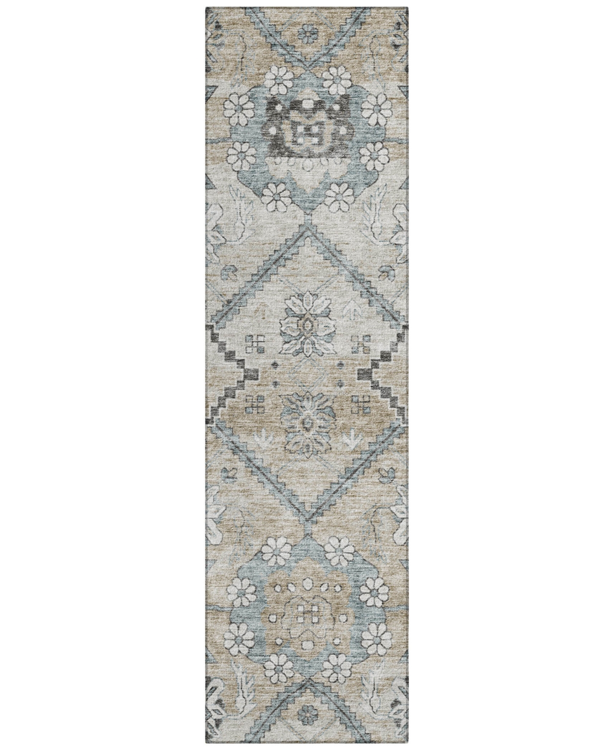 Addison Chantille Acn841 2'3"x7'6" Runner Area Rug In Beige