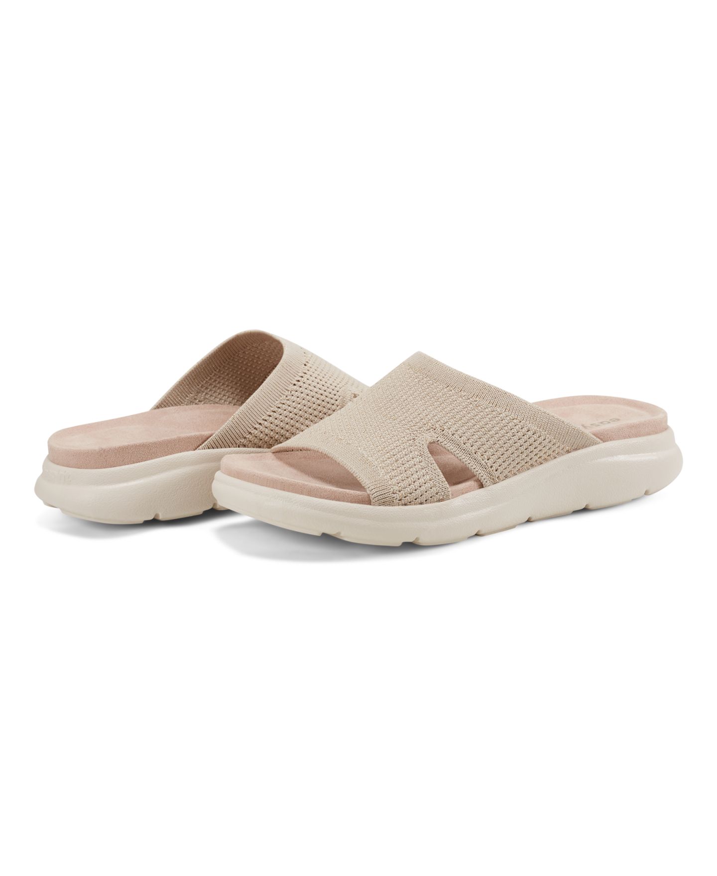 Женские сандалии Easy Spirit Amari Sporty Slide, цвет: Бежевый / Золотой — фото 2