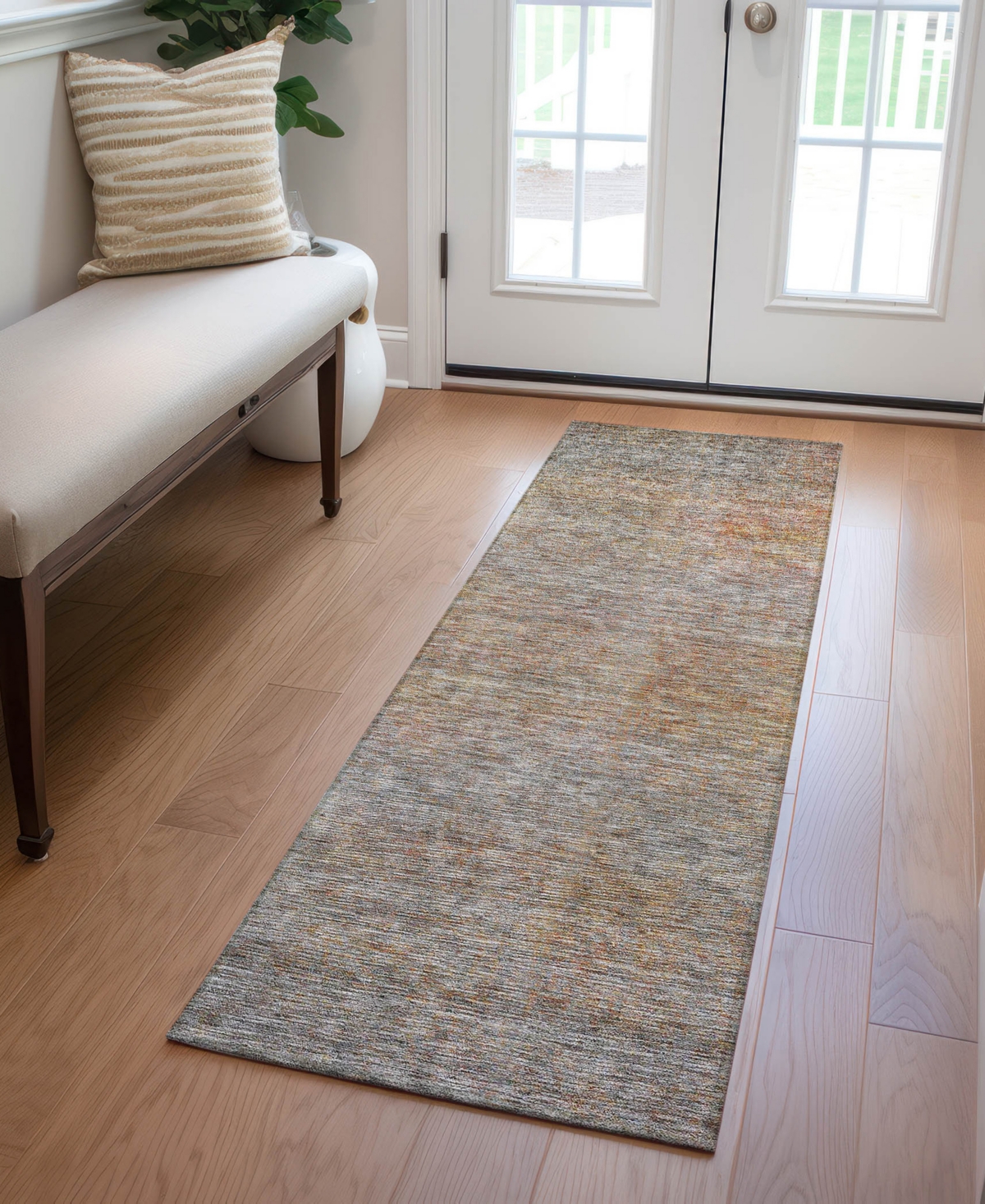 Addison Chantille Acn843 2'3"x7'6" Runner Area Rug In Gray
