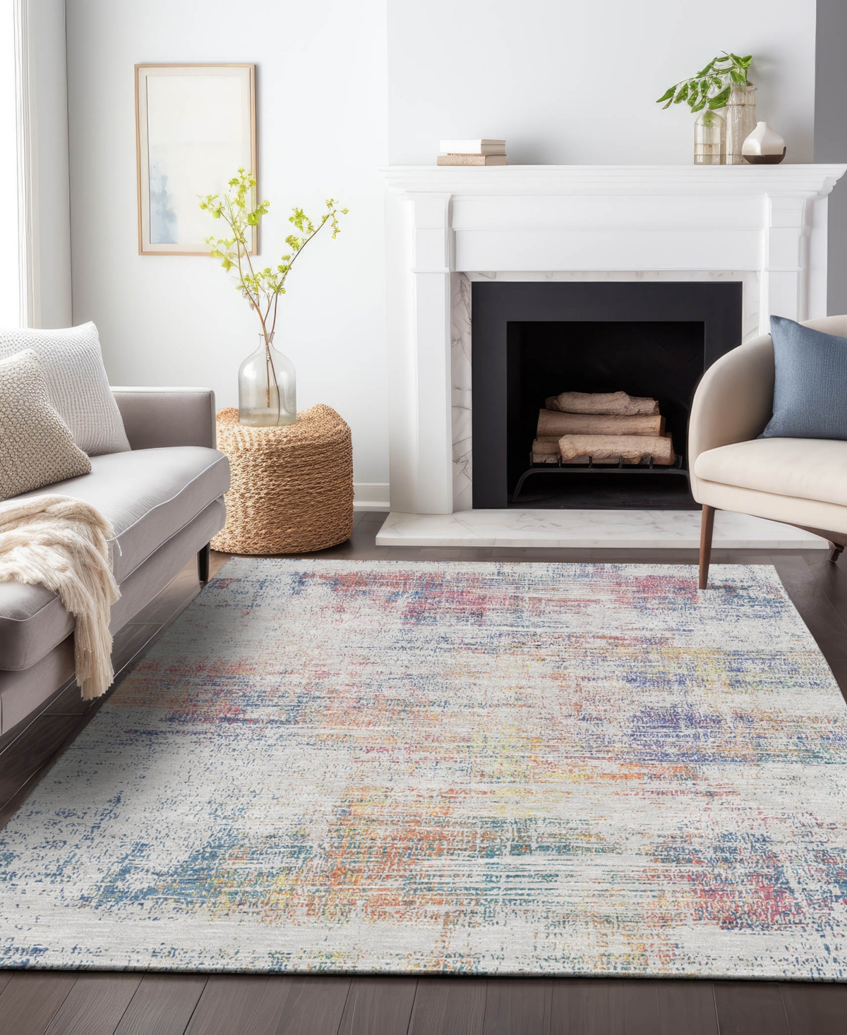 Addison Chantille Acn838 2'6"x3'10" Area Rug In Ivory