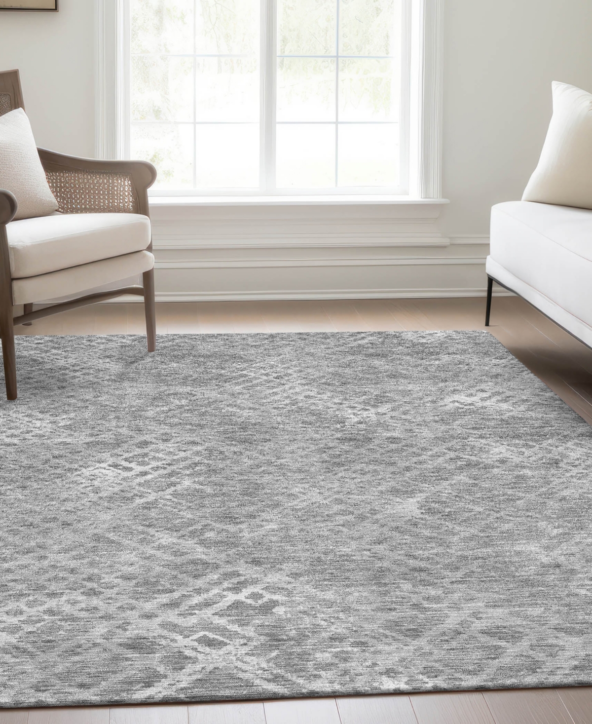 Addison Chantille Acn825 5'x7'6" Area Rug In Gray
