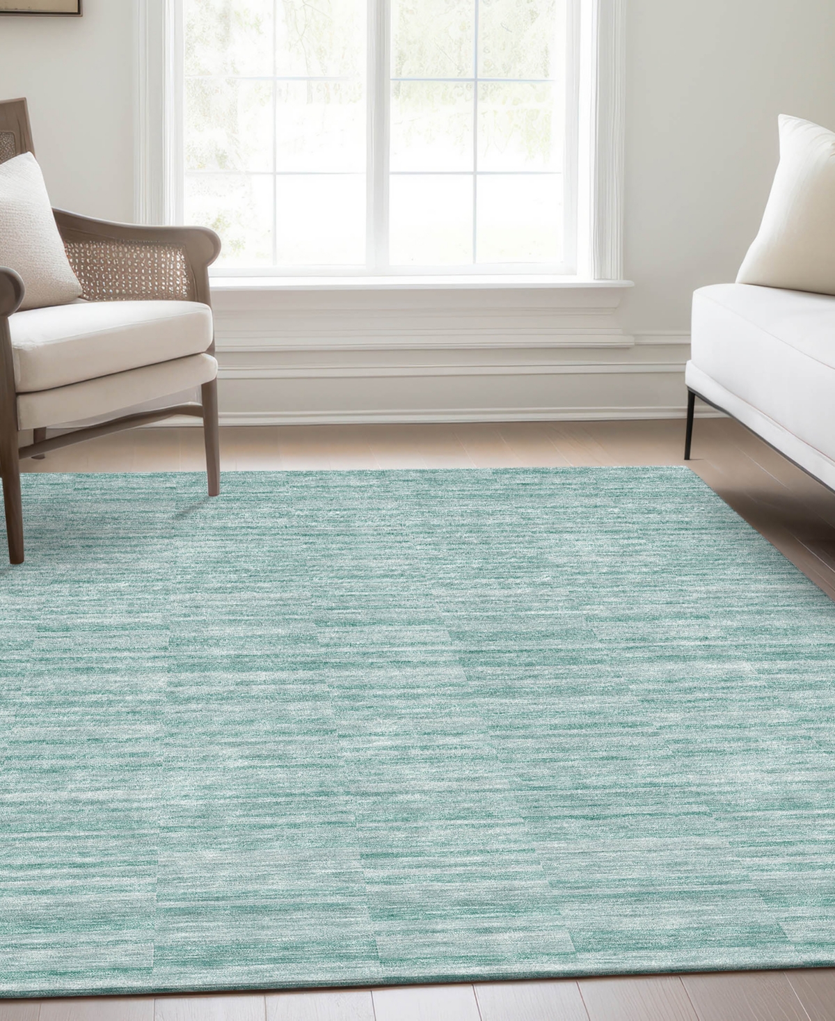 Addison Chantille Acn817 8'x10' Area Rug In Turquoise