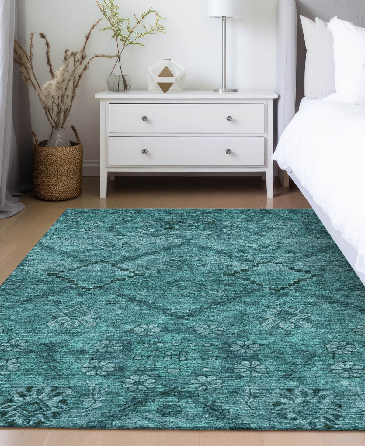Addison Chantille Acn842 8'x10' Area Rug In Teal