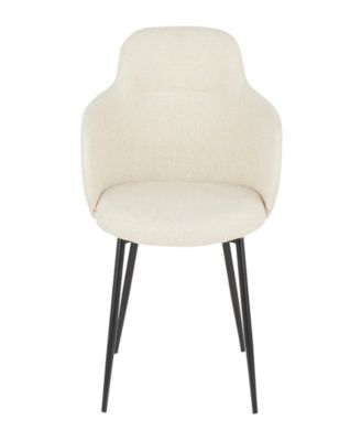 33" Metal Boyne Contemporary Accent Chair, Set of 2