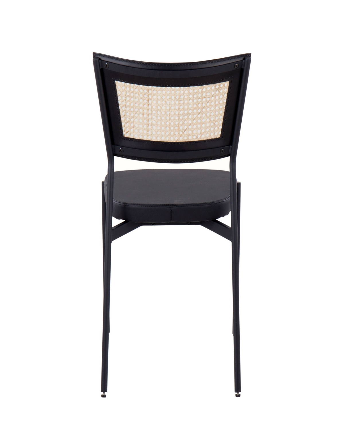 Shop Lumisource 32" Metal Tania Contemporary Dining Chair, Set Of 2 In Rattan