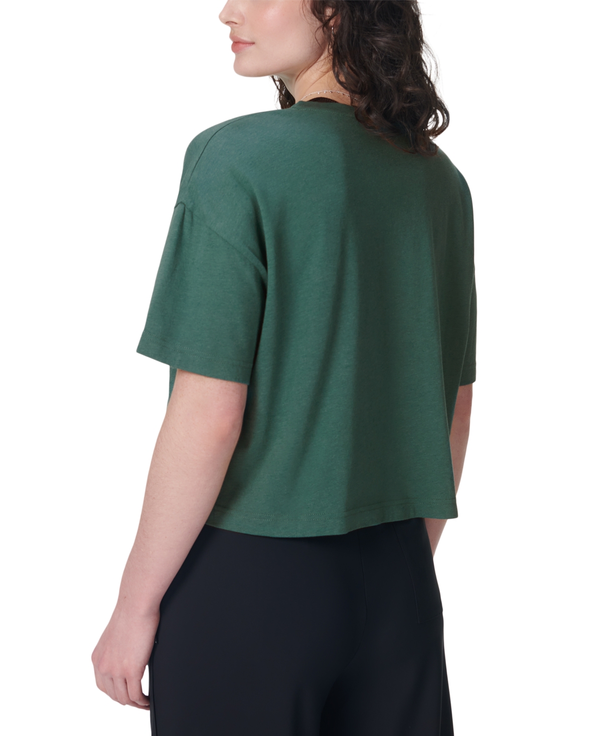 Sweaty Betty Essential Crewneck T-shirt In Glade Green