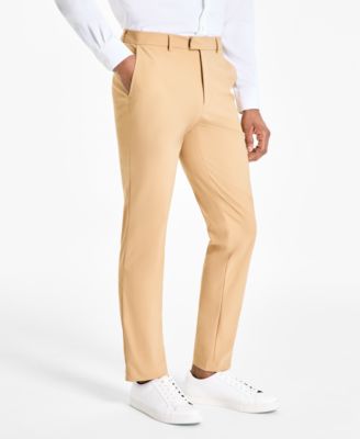 Men's Classic-Fit Solid Stretch Suit Pants, Created for Macy's 
