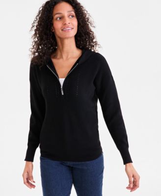 Style & Co - Women's Front-Zip Long-Sleeve Hoodie