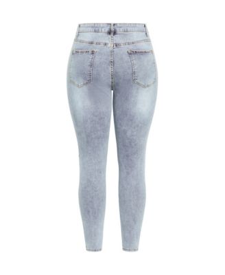 Women's Asha Jojo Distressed Detail Crop Jean