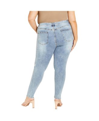 Women's Asha Jojo Distressed Detail Crop Jean