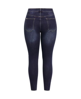 Women's Asha Jojo Distressed Detail Crop Jean