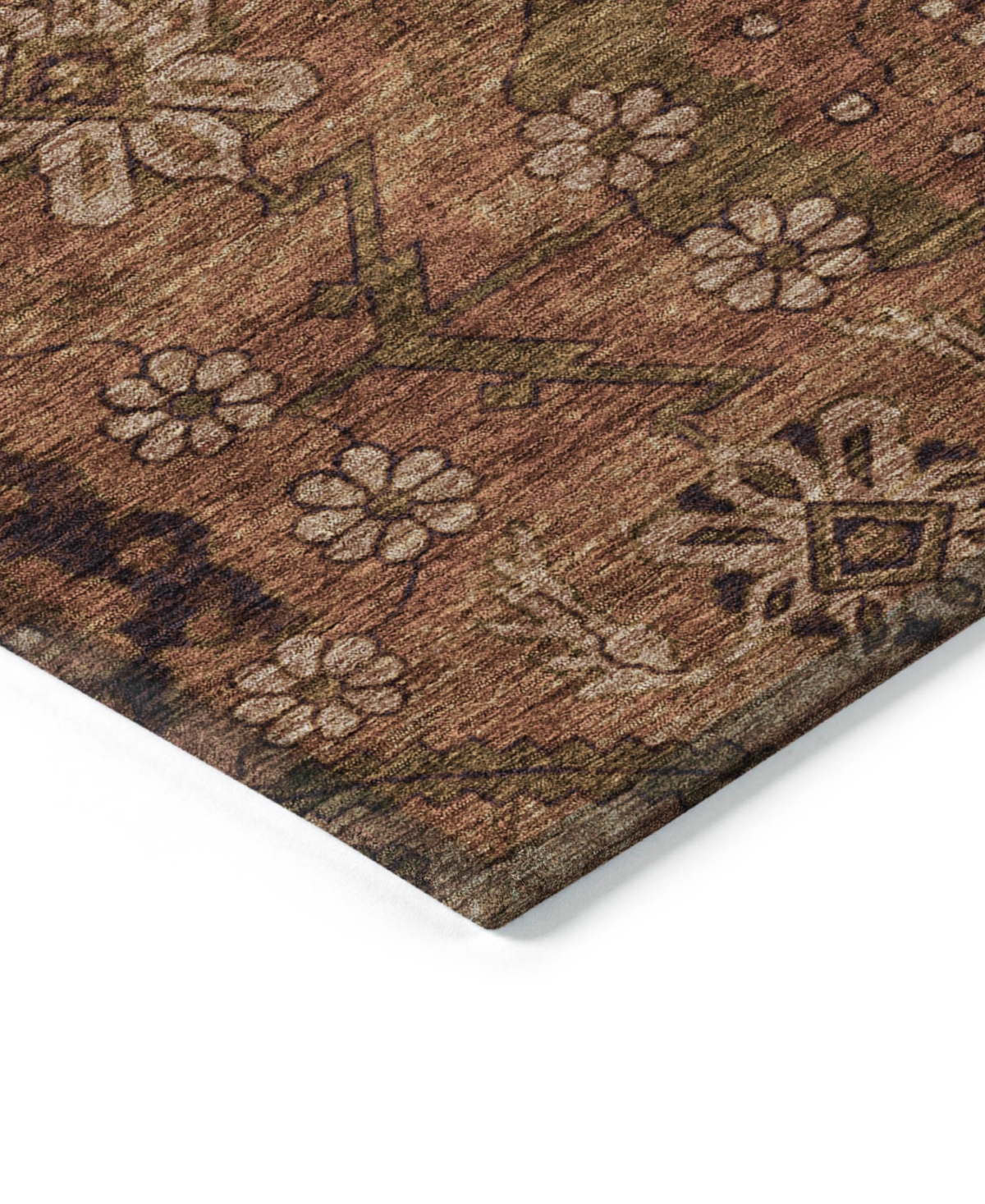 Addison Chantille Acn842 5'x7'6" Area Rug In Paprika
