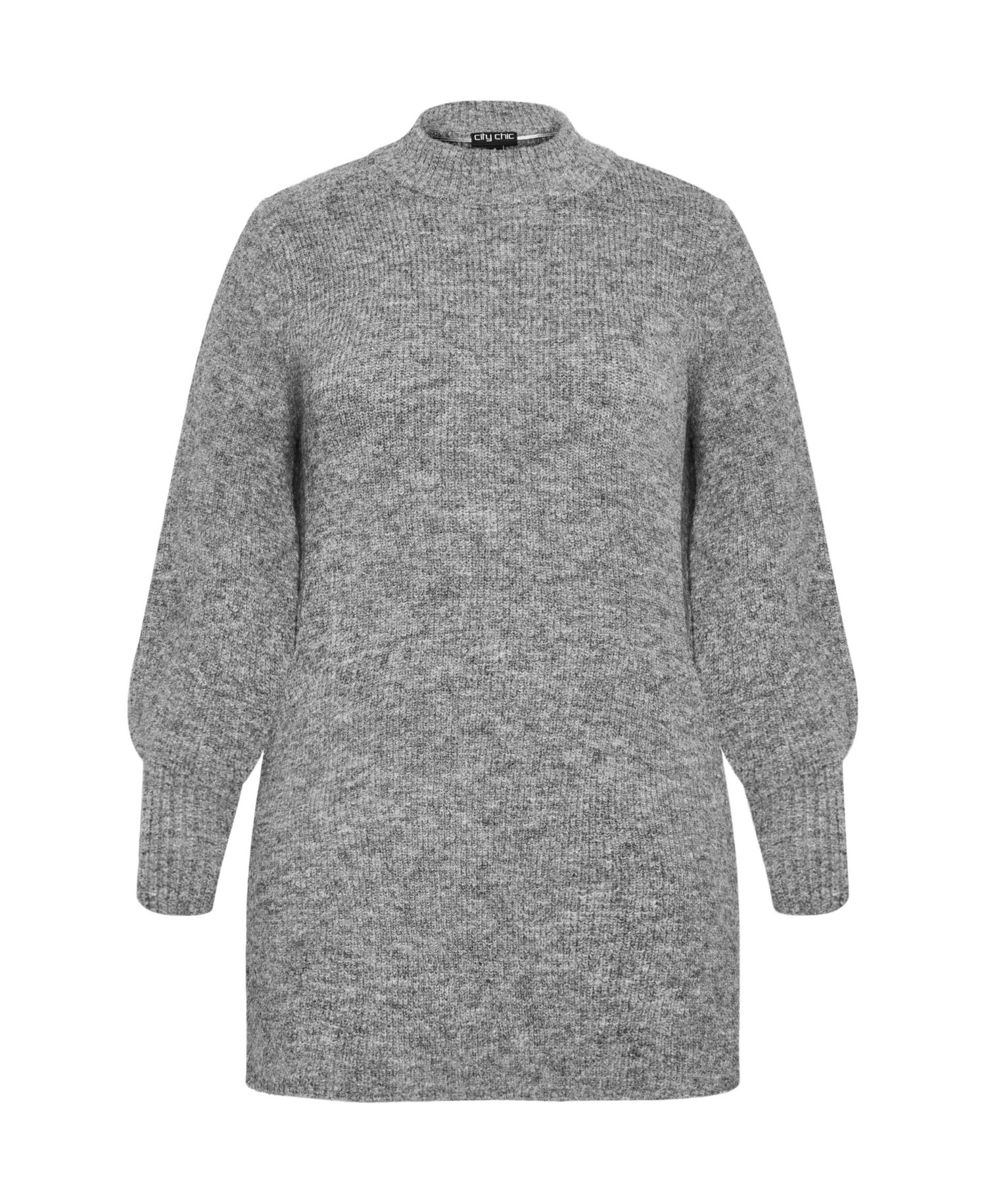 Plus Size Longline Split Sweater