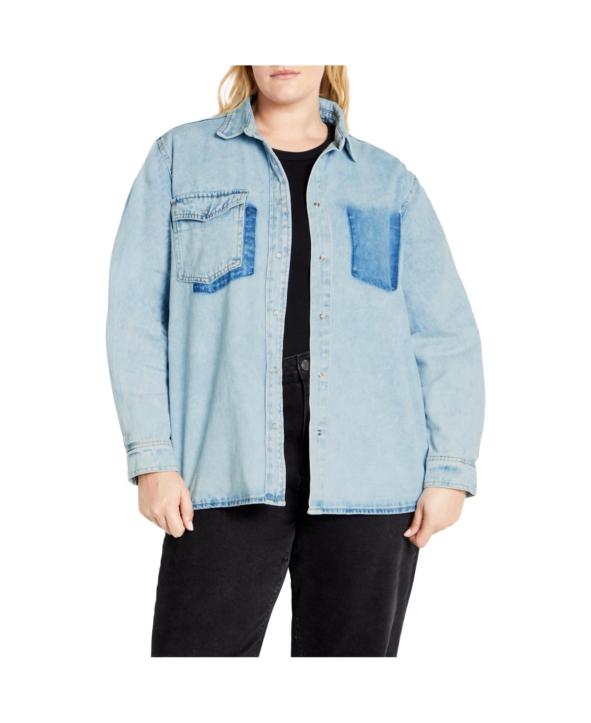 Plus Size Denim Ivy Shirt - Denim light