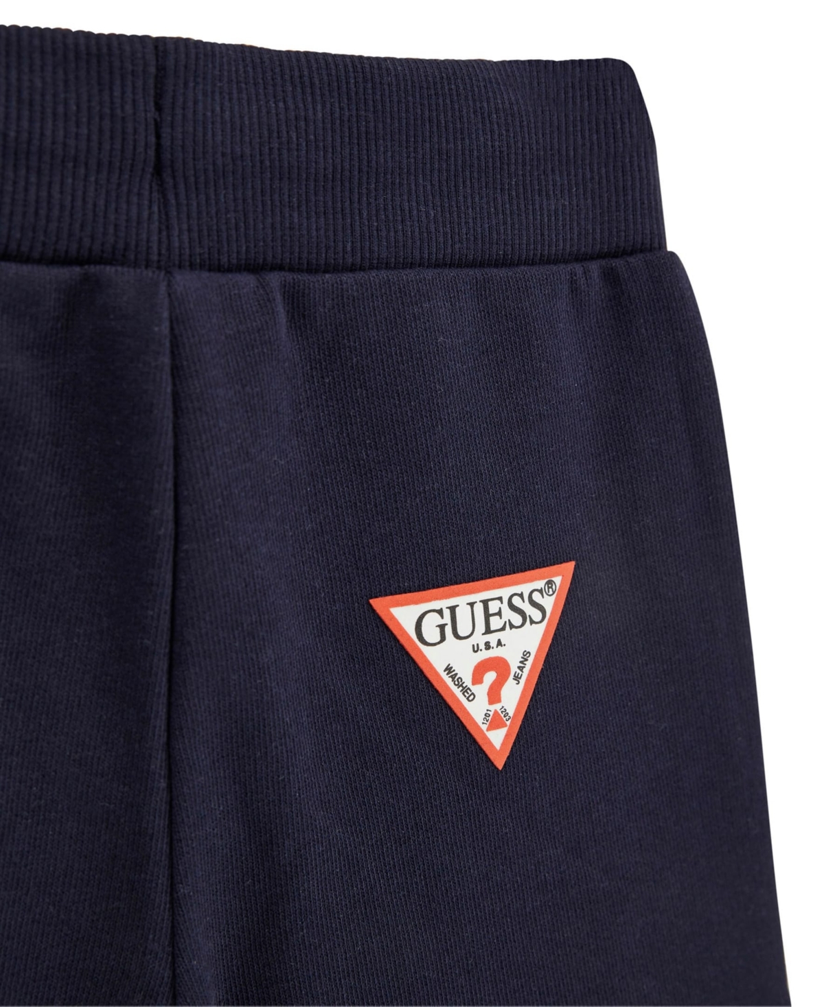 Guess Baby Boys Printed Short Sleeve T-shirt And Active Shorts, 2-piece Set In Blue