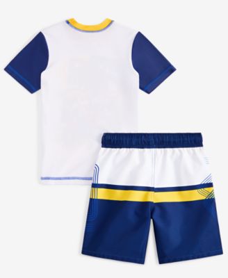 Little Boys Rash Guard & Swim Trunks Two-Piece Swimsuit